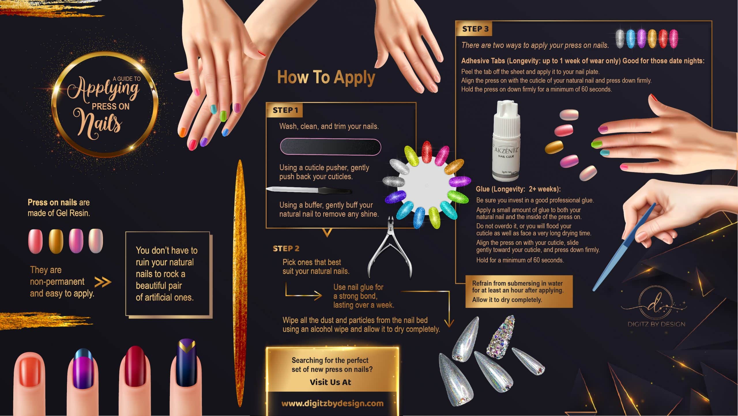 A Guide to Applying Press on nails